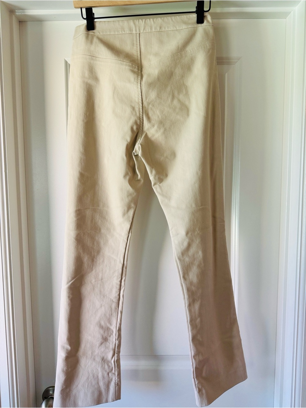 MM.LaFleur Cream Wide-Leg Ponte Pants